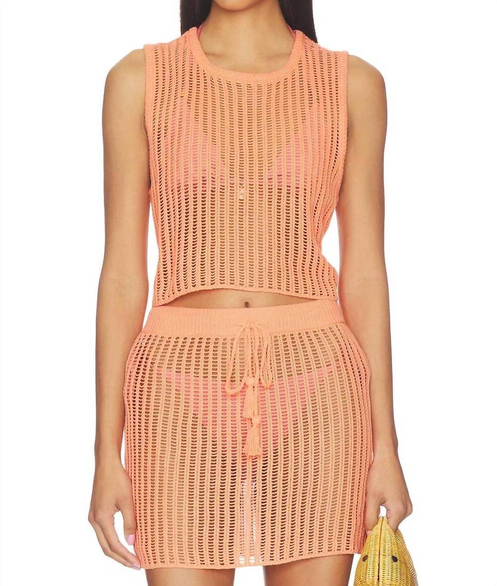 NEW L*SPACE sander cropped top in fresh squeezed